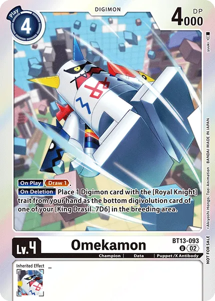 Omekamon &mdash; Digimon Card Game card