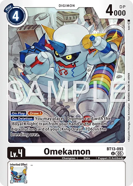 Omekamon &mdash; Digimon Card Game card