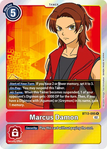 Marcus Damon &mdash; Digimon Card Game card
