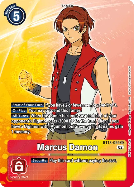 Marcus Damon &mdash; Digimon Card Game card