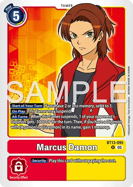 Marcus Damon &mdash; Digimon Card Game card