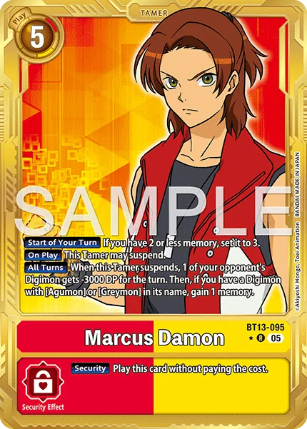 Marcus Damon &mdash; Digimon Card Game card
