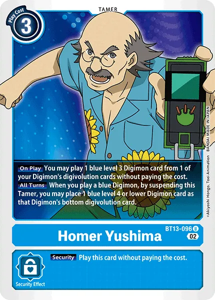 Homer Yushima &mdash; Digimon Card Game card