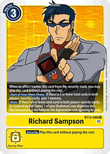 Richard Sampson &mdash; Digimon Card Game card