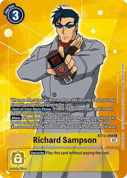 Richard Sampson &mdash; Digimon Card Game card