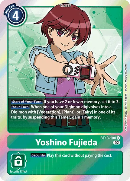Yoshino Fujieda &mdash; Digimon Card Game card