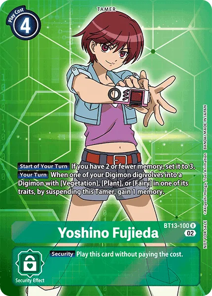 Yoshino Fujieda &mdash; Digimon Card Game card