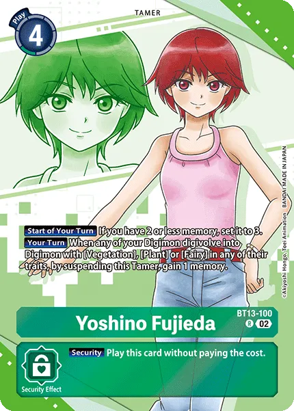 Yoshino Fujieda &mdash; Digimon Card Game card