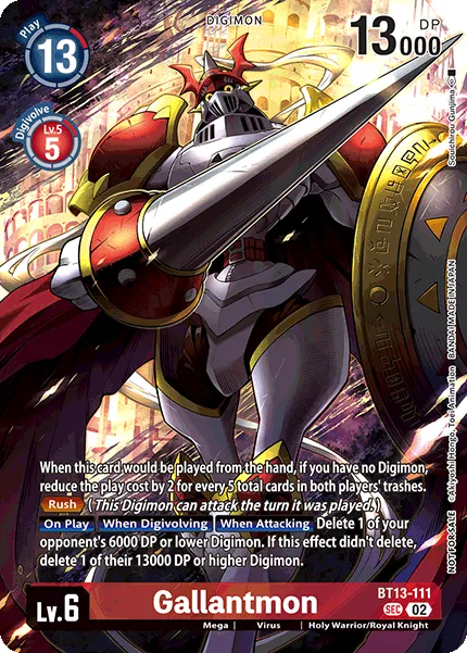 Gallantmon &mdash; Digimon Card Game card
