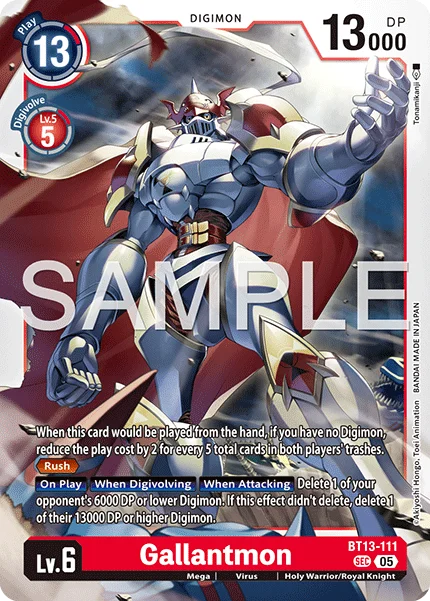 Gallantmon &mdash; Digimon Card Game card