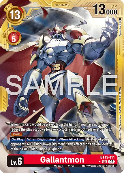 Gallantmon &mdash; Digimon Card Game card