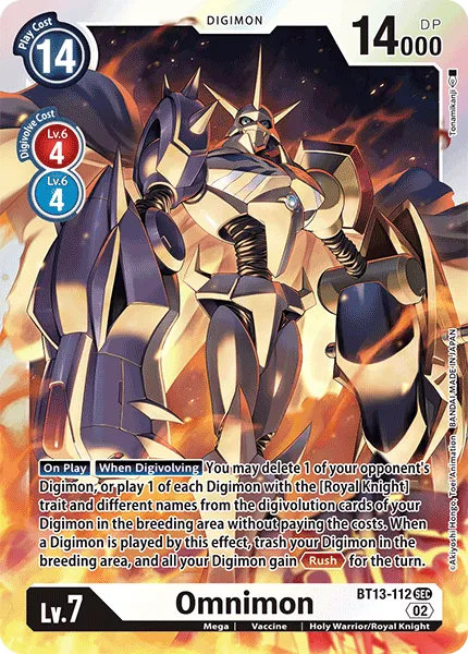 Omnimon &mdash; Digimon Card Game card