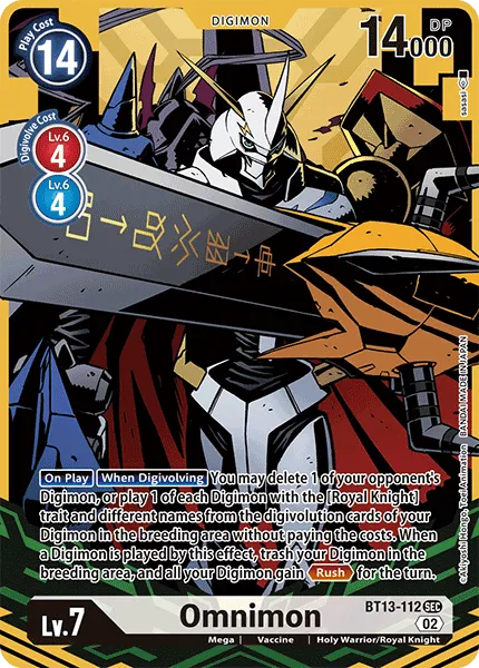 Omnimon &mdash; Digimon Card Game card