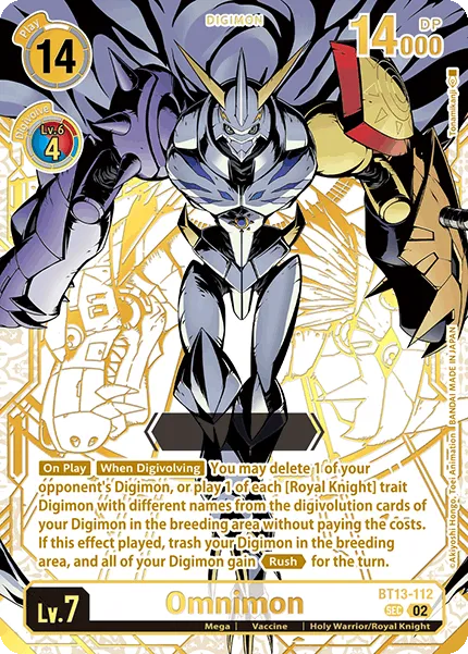 Omnimon &mdash; Digimon Card Game card