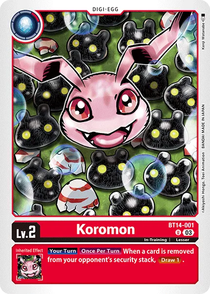 Koromon &mdash; Digimon Card Game card