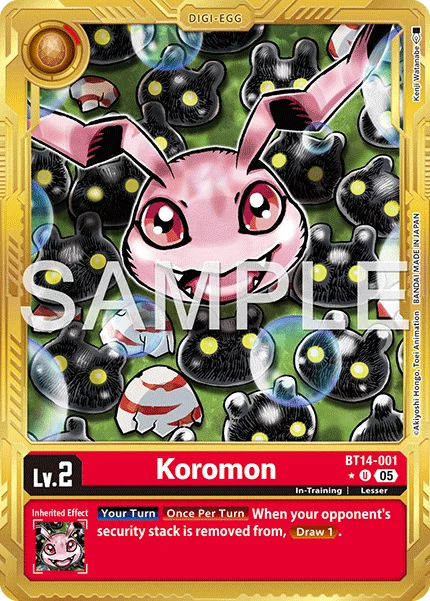 Koromon &mdash; Digimon Card Game card