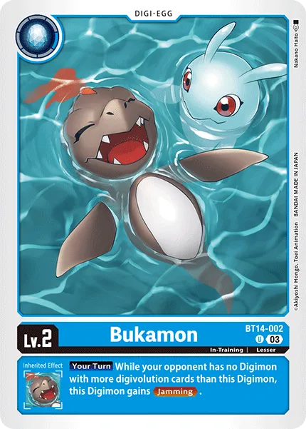 Bukamon &mdash; Digimon Card Game card