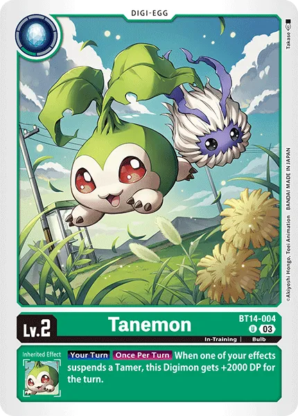 Tanemon &mdash; Digimon Card Game card