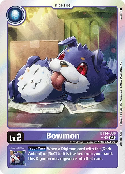 Bowmon &mdash; Digimon Card Game card