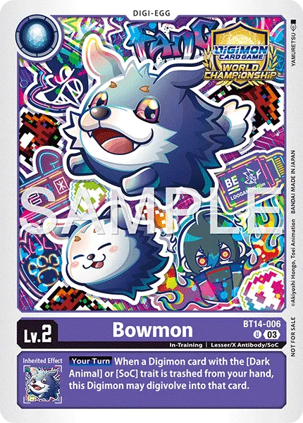 Bowmon &mdash; Digimon Card Game card