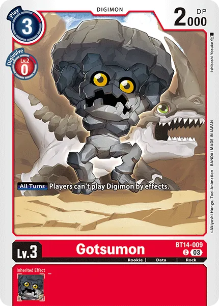 Gotsumon &mdash; Digimon Card Game card