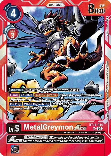 MetalGreymon ACE &mdash; Digimon Card Game card