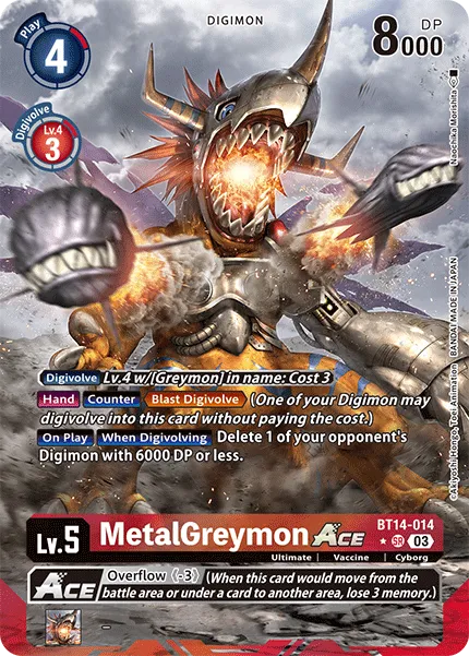 MetalGreymon ACE &mdash; Digimon Card Game card