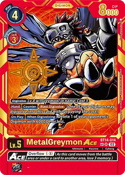 MetalGreymon ACE &mdash; Digimon Card Game card