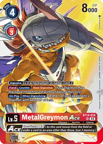 MetalGreymon ACE &mdash; Digimon Card Game card