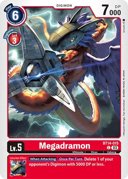 Megadramon &mdash; Digimon Card Game card