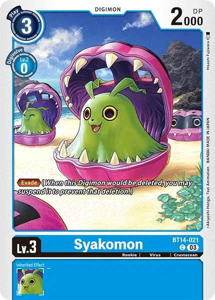 Syakomon &mdash; Digimon Card Game card