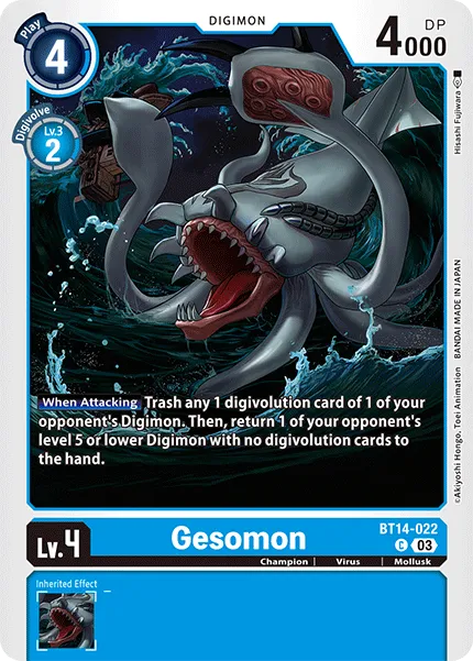 Gesomon &mdash; Digimon Card Game card