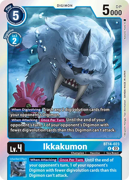 Ikkakumon &mdash; Digimon Card Game card