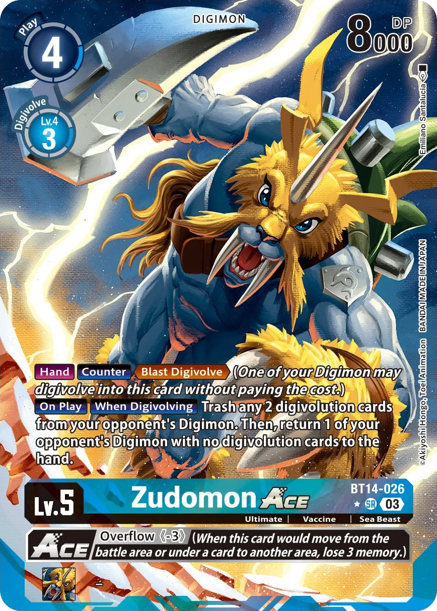 Zudomon ACE &mdash; Digimon Card Game card