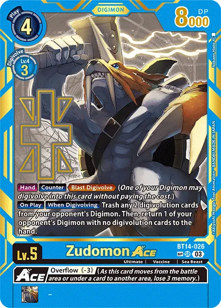 Zudomon ACE &mdash; Digimon Card Game card