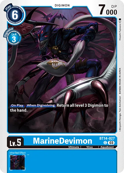 MarineDevimon &mdash; Digimon Card Game card