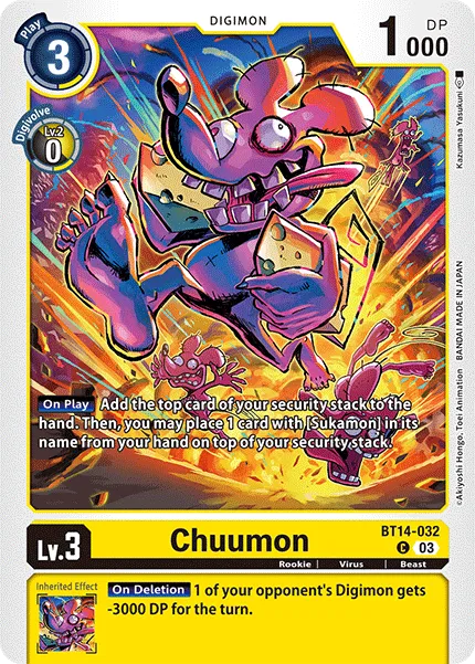 Chuumon &mdash; Digimon Card Game card