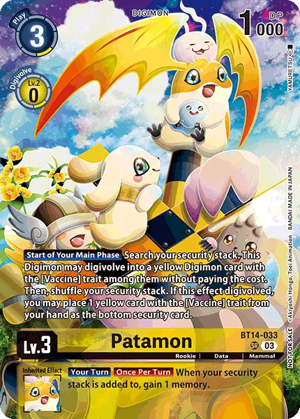 Patamon &mdash; Digimon Card Game card