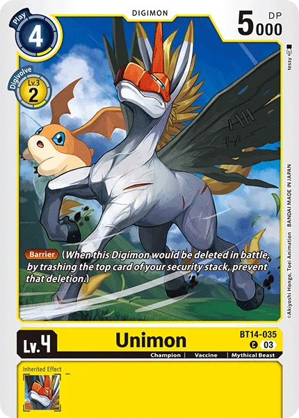 Unimon &mdash; Digimon Card Game card