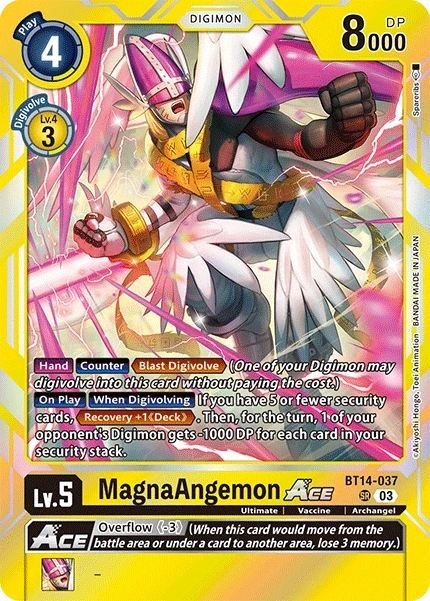 MagnaAngemon ACE &mdash; Digimon Card Game card