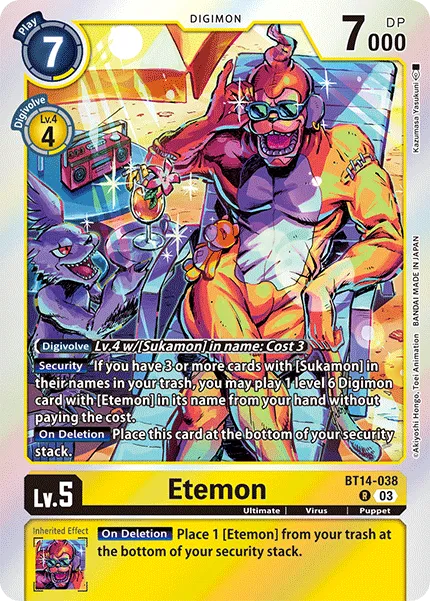 Etemon &mdash; Digimon Card Game card