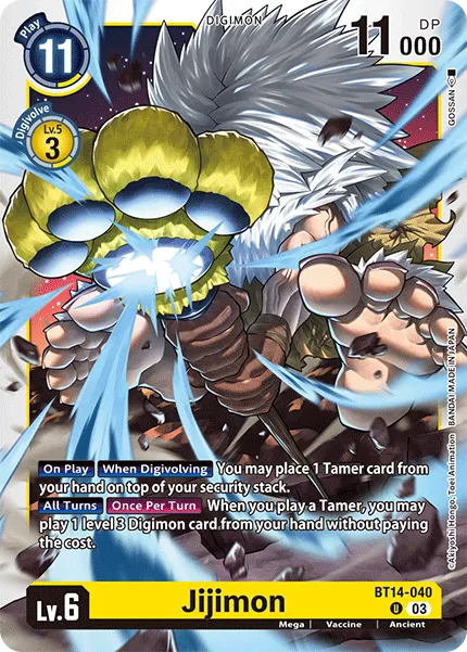 Jijimon &mdash; Digimon Card Game card
