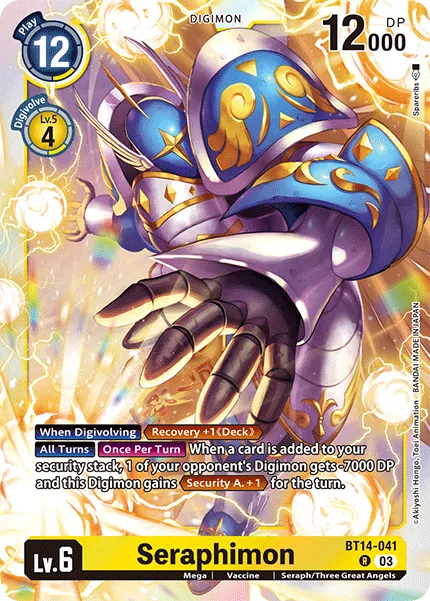 Seraphimon &mdash; Digimon Card Game card