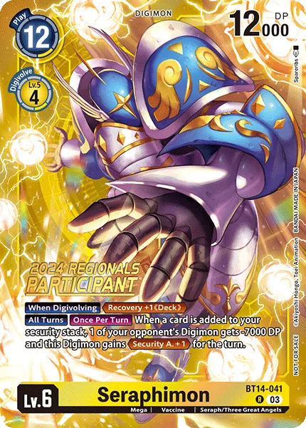 Seraphimon &mdash; Digimon Card Game card