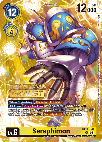 Seraphimon &mdash; Digimon Card Game card