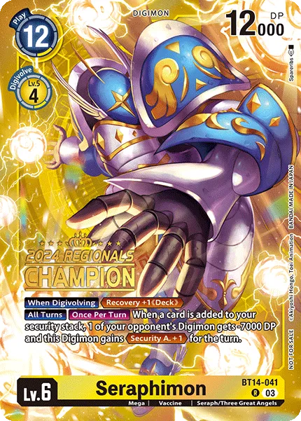 Seraphimon &mdash; Digimon Card Game card