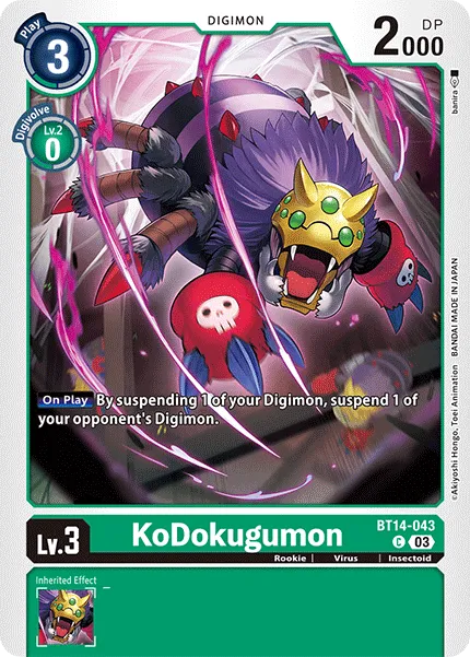 KoDokugumon &mdash; Digimon Card Game card