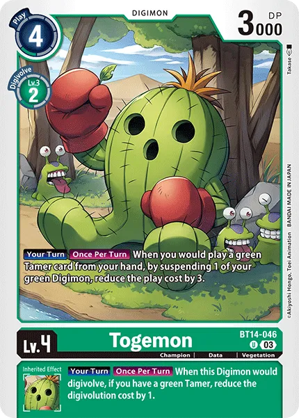 Togemon &mdash; Digimon Card Game card