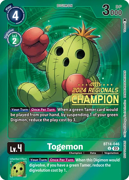 Togemon &mdash; Digimon Card Game card
