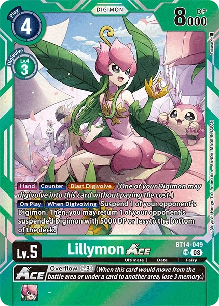 Lillymon ACE &mdash; Digimon Card Game card
